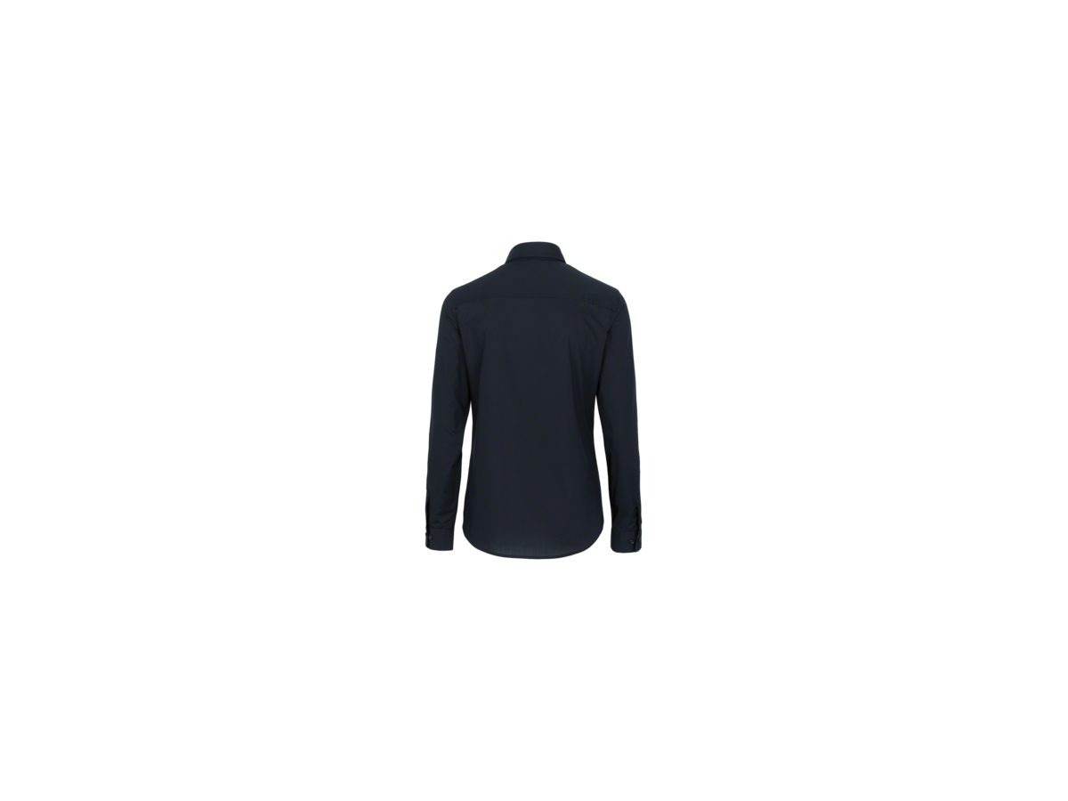 Bluse 1/1-Arm Perf. Gr. 4XL, schwarz - 50% Baumwolle, 50% Polyester