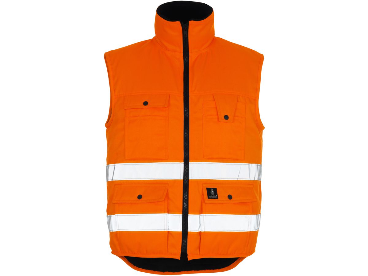 Sölden Weste orange fluoreszier. Gr.XL - 80% Polyester / 20% Baumwolle 300 g/m²