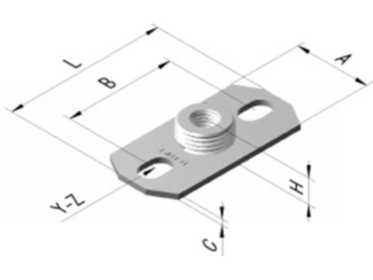 Grundplatte Pipex MINI AG 1/2" - 3.22/11.7