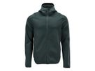 Fleecepullover mit Kapuze und Reissvers. - 89% PES, 11% EL, 360 g/m2