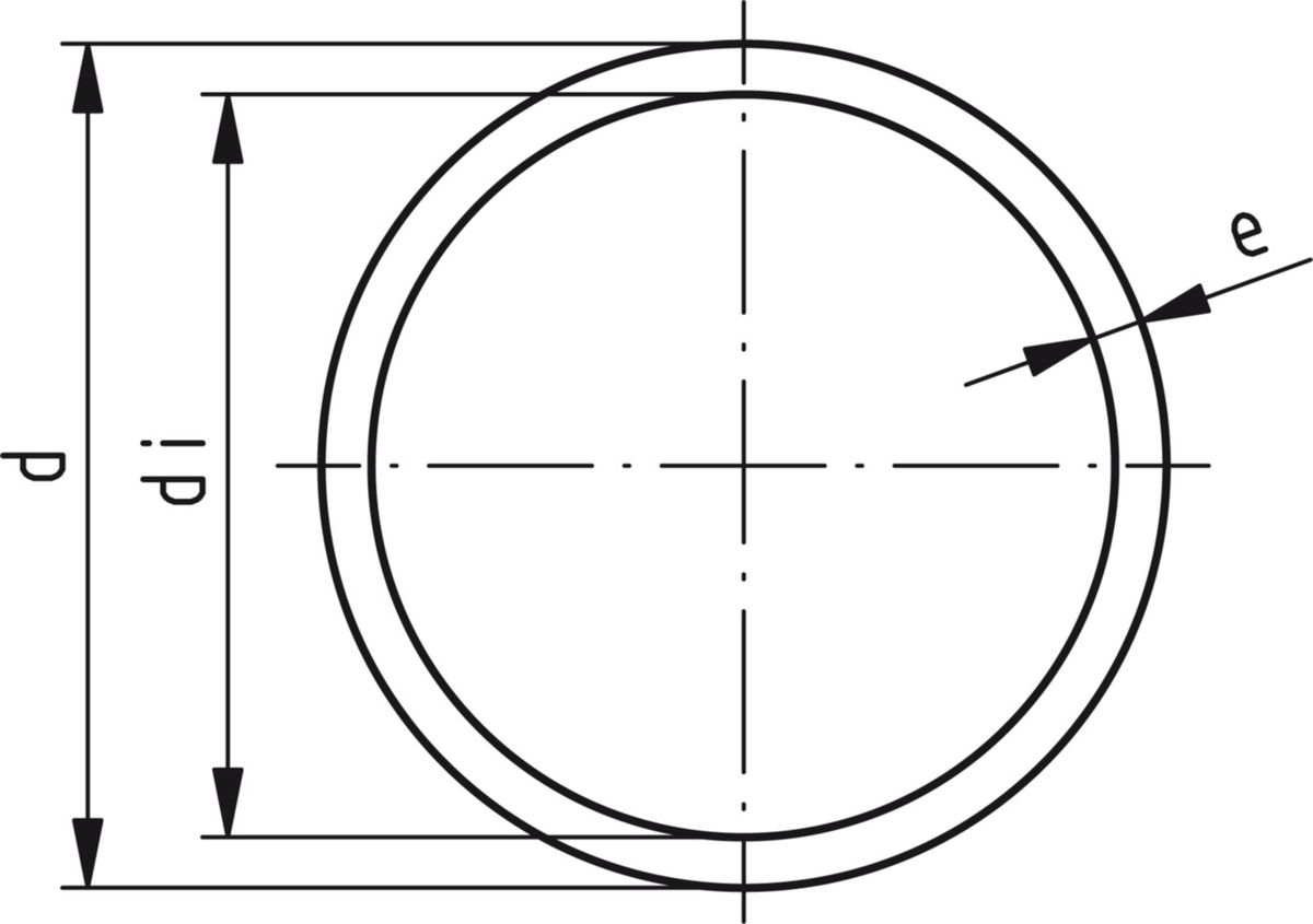 Rohr PVC-U grau Serie S10 SDR21 - Nenndruck PN 10