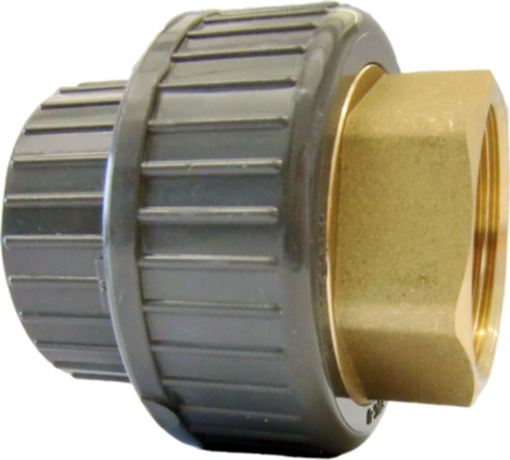 Übergangsverschraubung PVC-U/Messing - metrisch mit IG