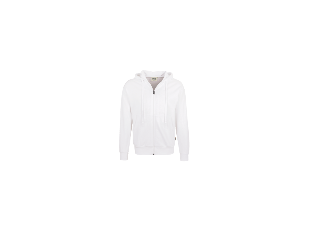 Kapuzen-Sweatjacke Premium Gr. S, weiss - 70% Baumwolle, 30% Polyester, 300 g/m²