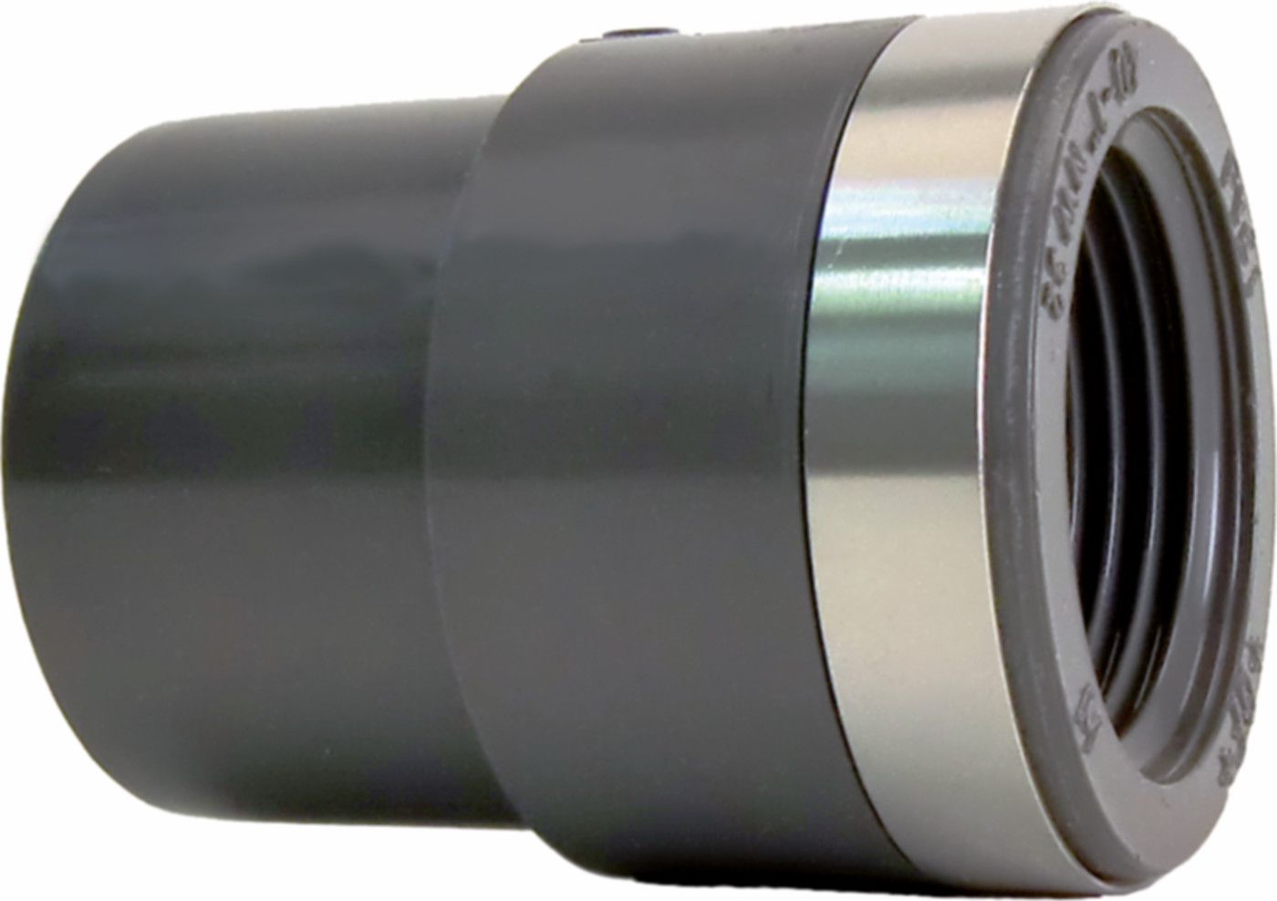 Reduktions-Nippel PVC-U metrisch Rp - mit Klebemuffe und zylindrischem Rohr IG