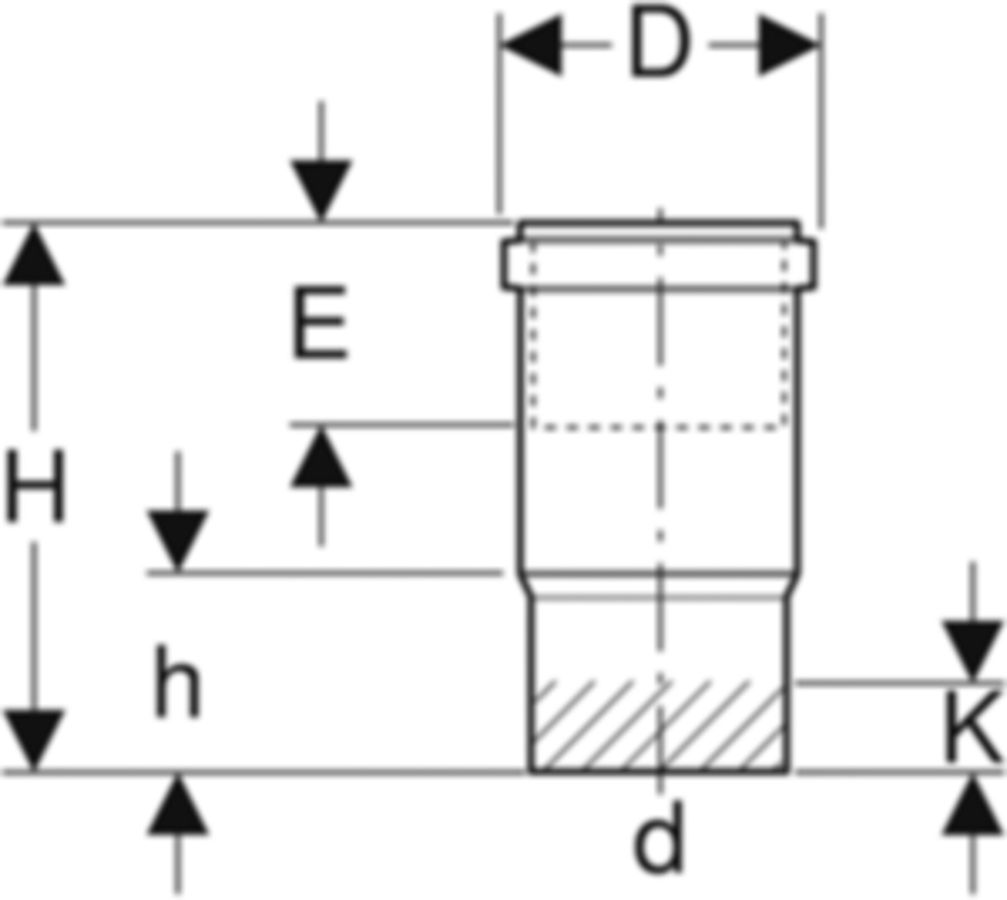 Geberit PE Langmuffe
