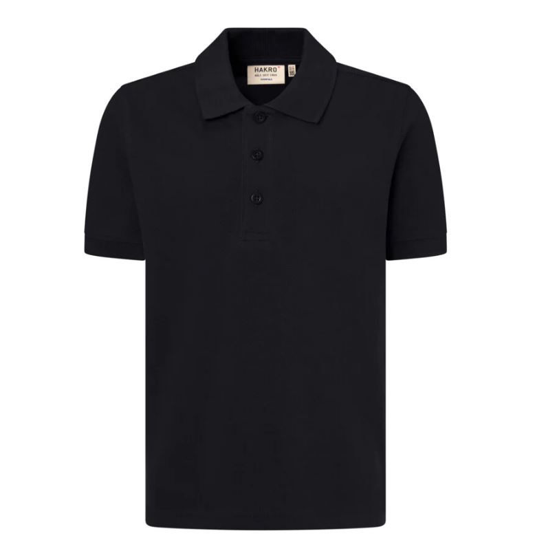 Hakro Kinder Poloshirt Gr. 122/128 - schwarz