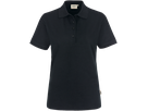Damen-Poloshirt Perf. Gr. 4XL, schwarz - 50% Baumwolle, 50% Polyester, 200 g/m²