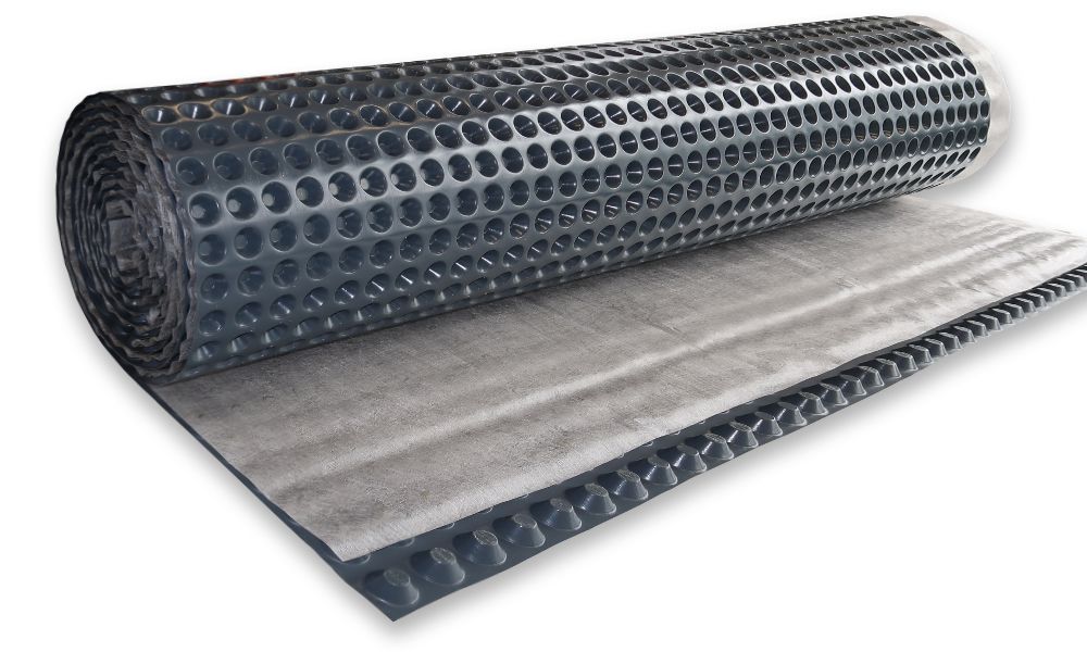 PM 20 Geotex schwarz 20 mm ca. 180 kN - Vlies auf Noppen