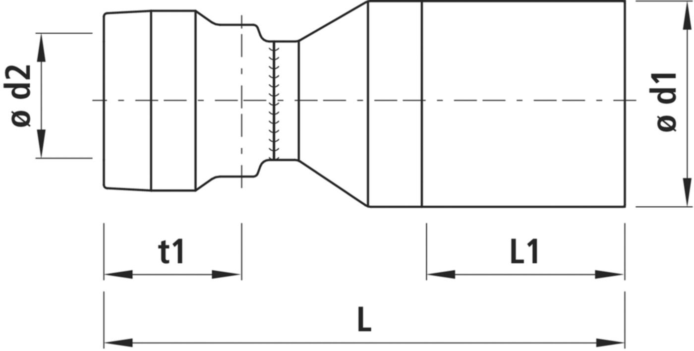 Reduktion HAWLE-GRIP, PN 16 - 7250