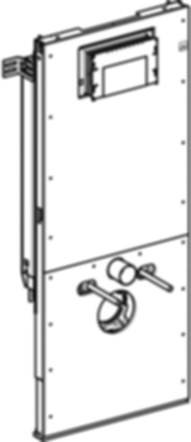 Geberit Duofix-Wand-WC-Element Sigma - Typ 112, für Massivbau, Betätigung vorne