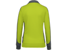 Damen-Sw.jacke Contr. Perf. M kiwi/anth. - 50% Baumwolle, 50% Polyester, 300 g/m²