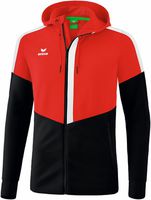 Squad Trainingsjacke mit Kapuze - rot/schwarz/weiss, 100% PES