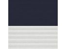 Duo Verdunkelungsrollo White Line - dunkelblau 78 cm x 160 cm