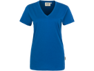 Damen-V-Shirt Classic Gr. S, royalblau - 100% Baumwolle