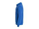 CLIQUE Basic Cardigan Sweatjacke Gr. XL - Royal Blau, 65% PES / 35% CO, 280 g/m²