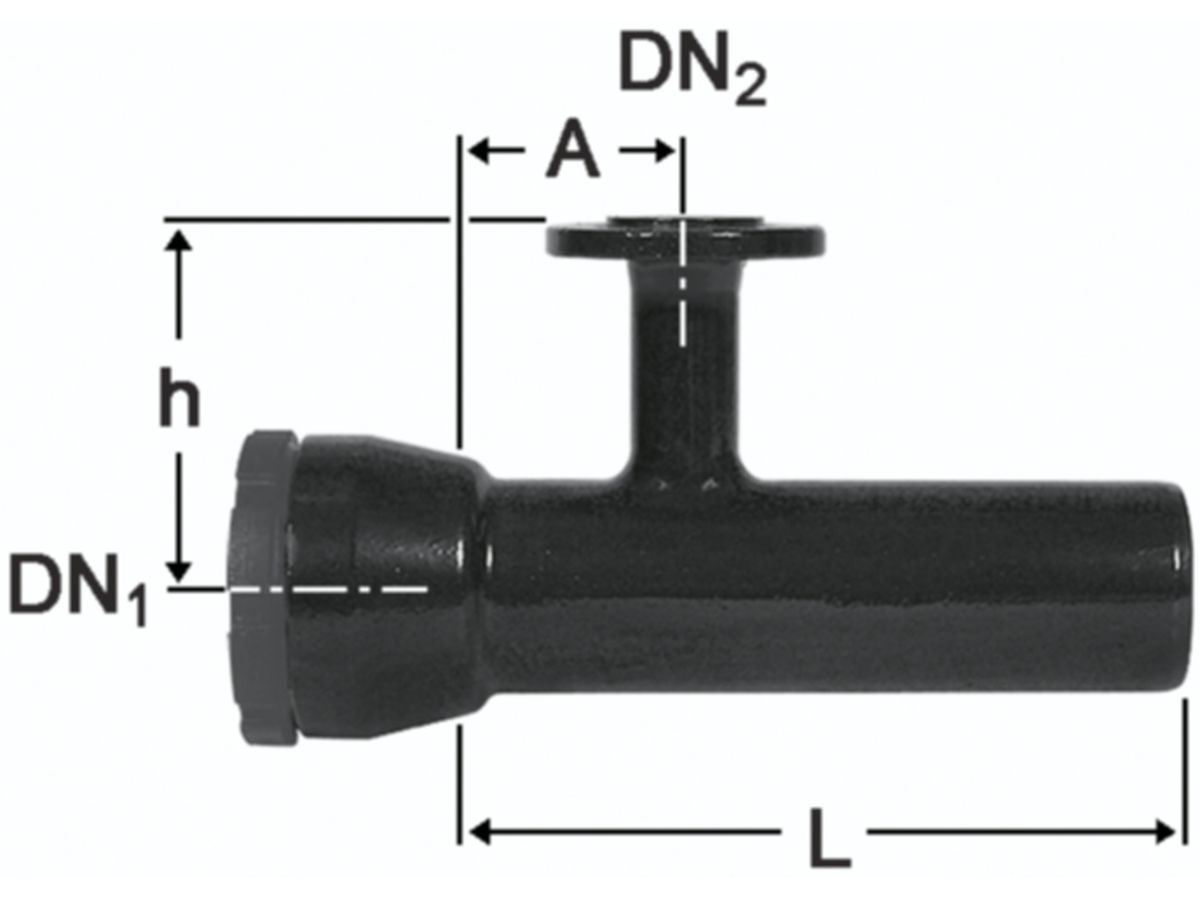 Schraubmuffen-T Muffen/Spitzende/Flansch - Fig. 2353