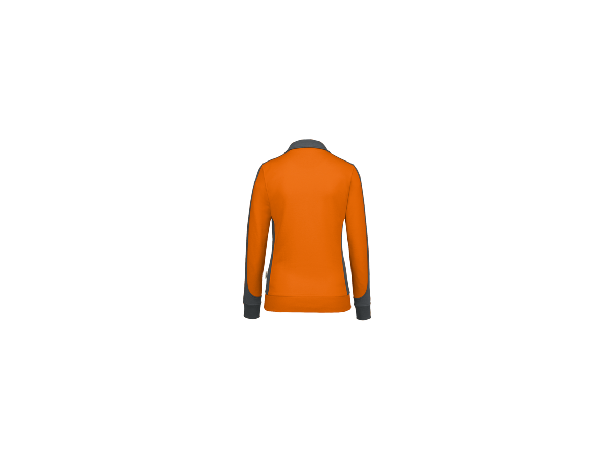 Damen-Sw.jacke Co. Perf. XL orange/anth. - 50% Baumwolle, 50% Polyester, 300 g/m²