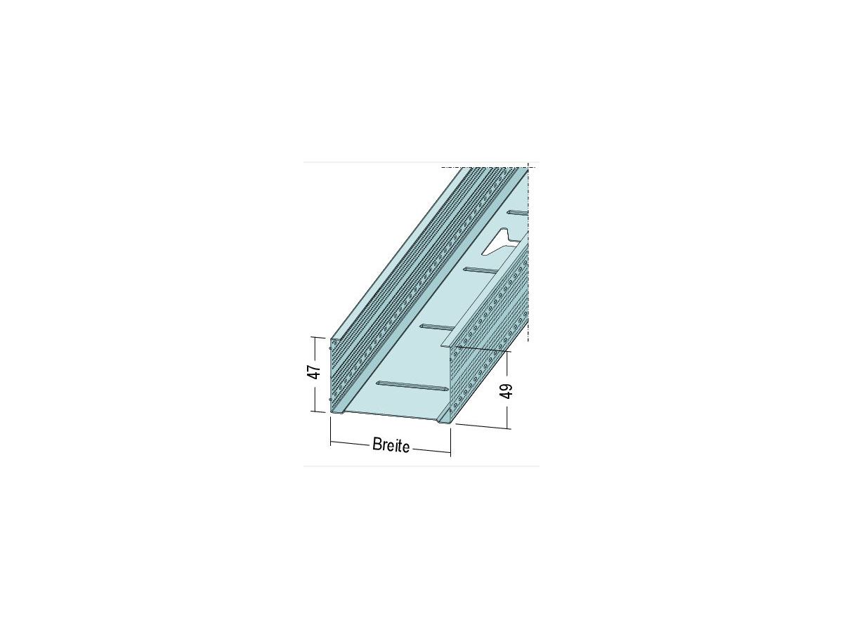 CW 100-0.60 MAXI, 47x98.8x49mm L 250cm - 8 Stk. pro Bund