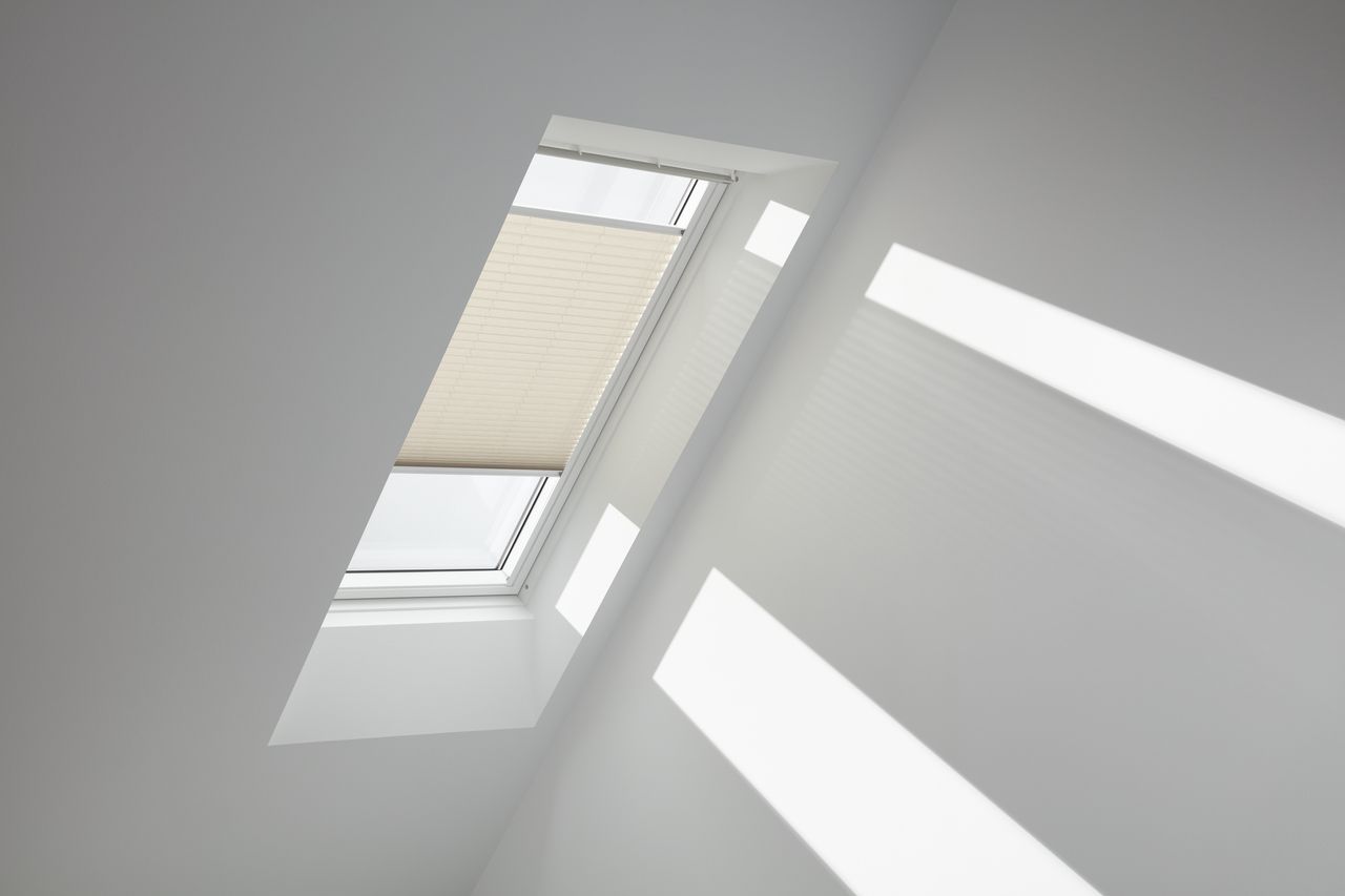 Faltrollo White Line - sand 114 cm x 160 cm