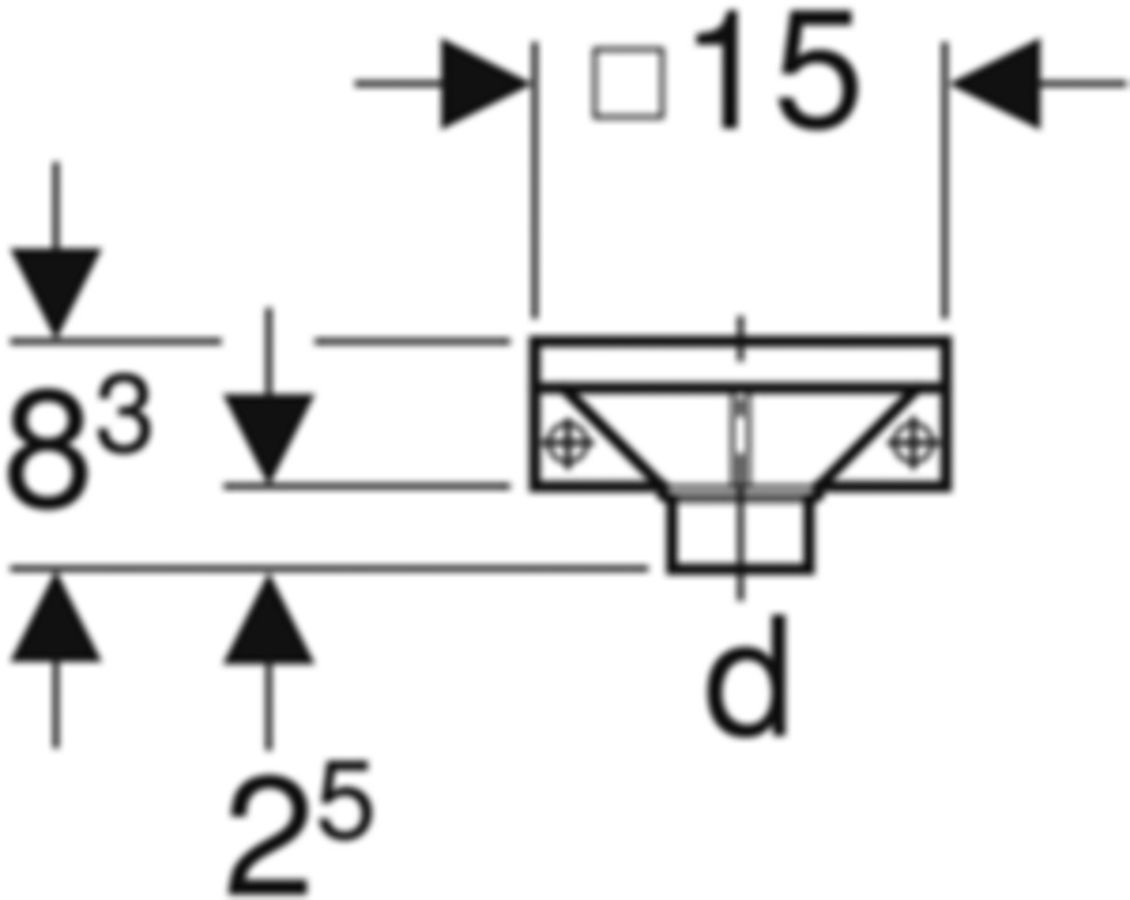 Geberit Bodeneinlauf senkrecht