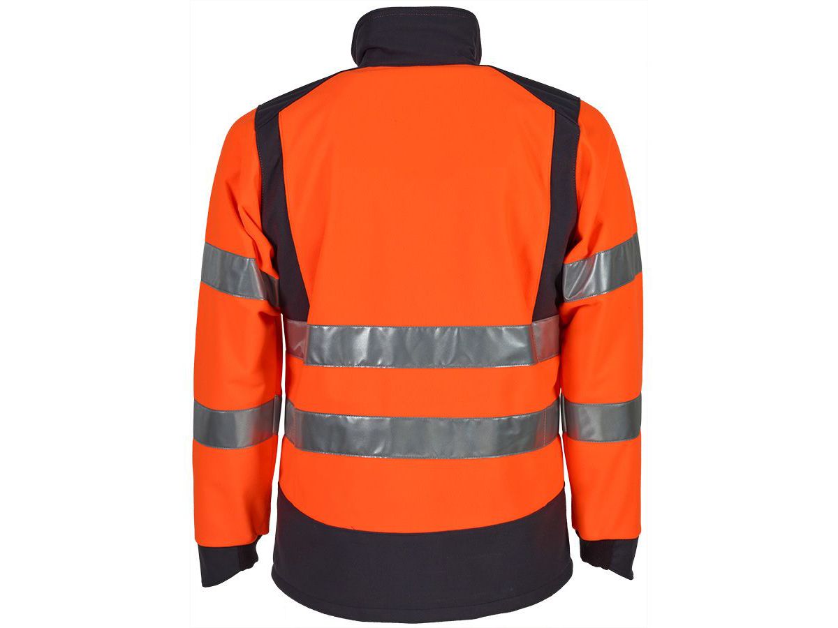 Warnschutzjacke, leuchtorange/grau - CLIMASSOFT REFLEX, Gr. S