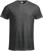 CLIQUE New Classic T-Shirt Gr. L - anthrazit meliert, 60% CO / 40% PES