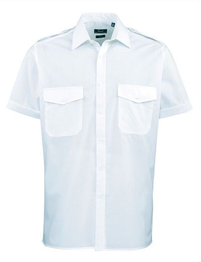 Pilot Shirt Shortsleeve - 65% PES / 35% CO, 105 g/m2