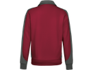 Sweatjacke Contr. Perf. XL weinrot/anth. - 50% Baumwolle, 50% Polyester, 300 g/m²