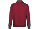 Sw.jacke Contr. Perf. 6XL weinrot/anth. - 50% Baumwolle, 50% Polyester, 300 g/m²