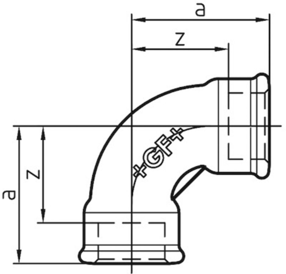 Bogen +GF+   2a verzinkt - Kurz