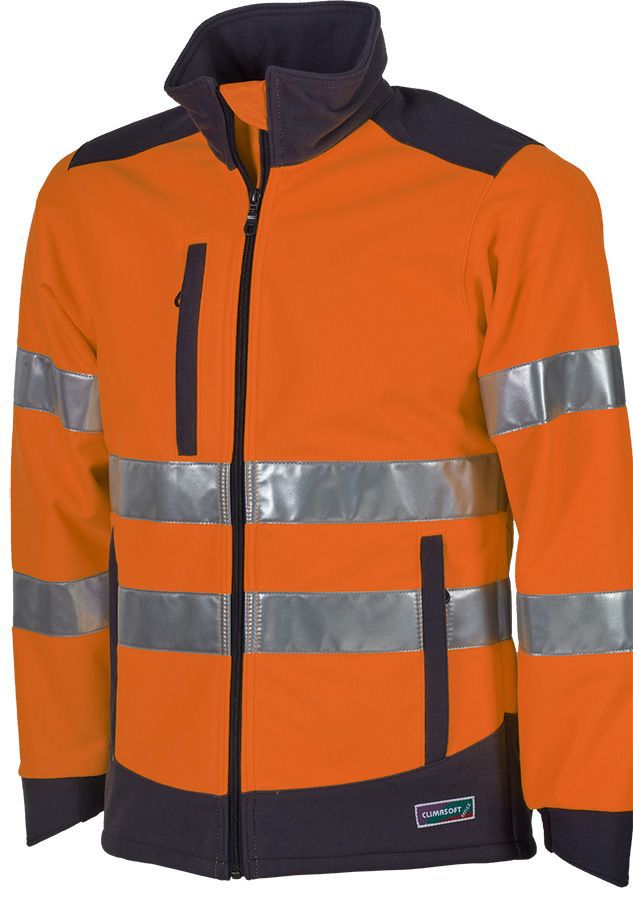 Warnschutzjacke mit 2 Reflexstreifen - CLIMASOFT REFLEX