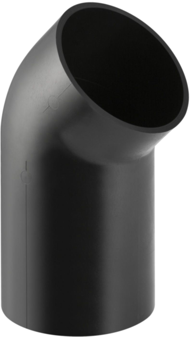 Geberit PE Bogen 45° mit langem Schenkel