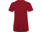 Damen-V-Shirt Classic Gr. L, weinrot - 100% Baumwolle