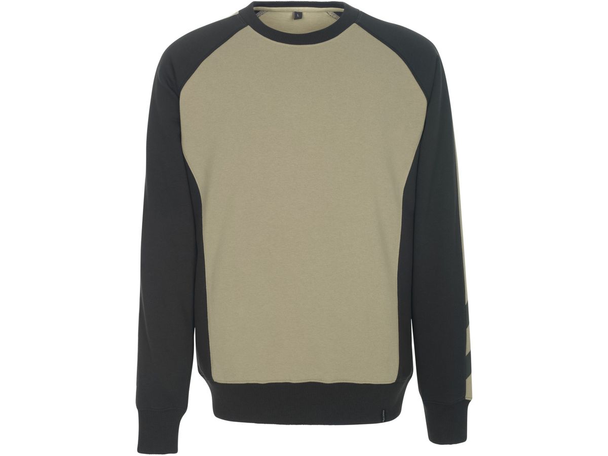 Witten Sweatshirt khaki-schwarz Gr. XL - 60% Baumwolle  /  40% Polyester