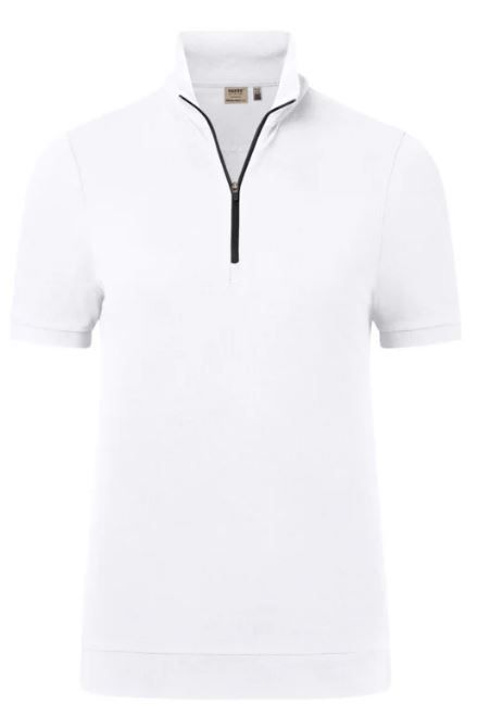 Poloshirt Mikralinar ZIP-Piqué - aus 50% BW 50 PE