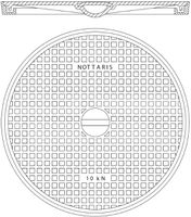 Schachtabdeckung Fig. 23-1 - Handgriff/Uni-Griff, Geruchverschluss