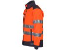 Warnschutzjacke, leuchtorange/grau - CLIMASSOFT REFLEX, Gr. XL