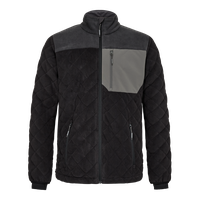 ENTIRE Gesteppte Fleecejacke Gr. 2XL - Schwarz/Anthrazit Grau