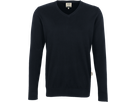 V-Pullover Premium-Cotton Gr. M, schwarz - 100% Baumwolle