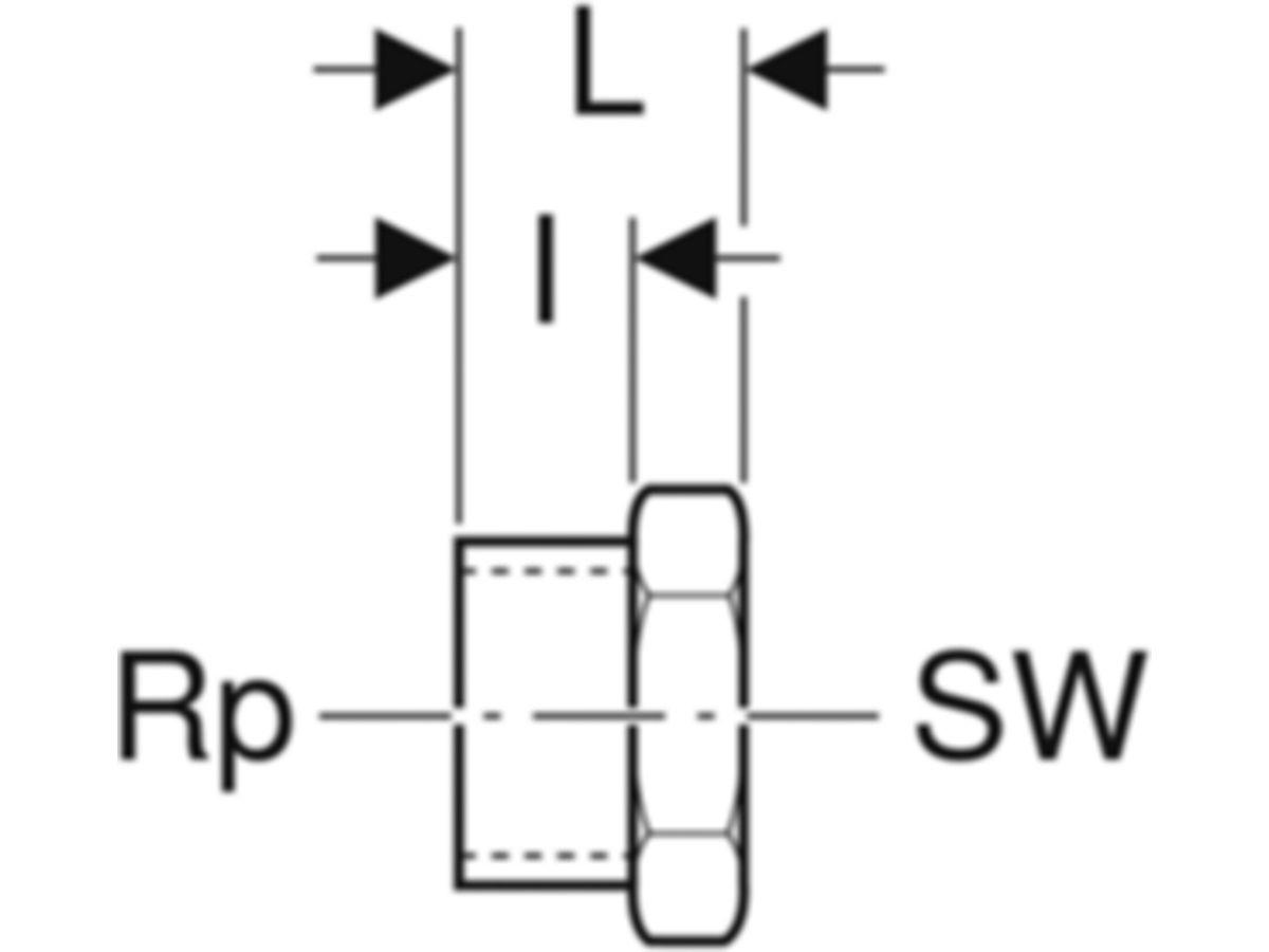 Geberit Mepla-Kappe            3/4"