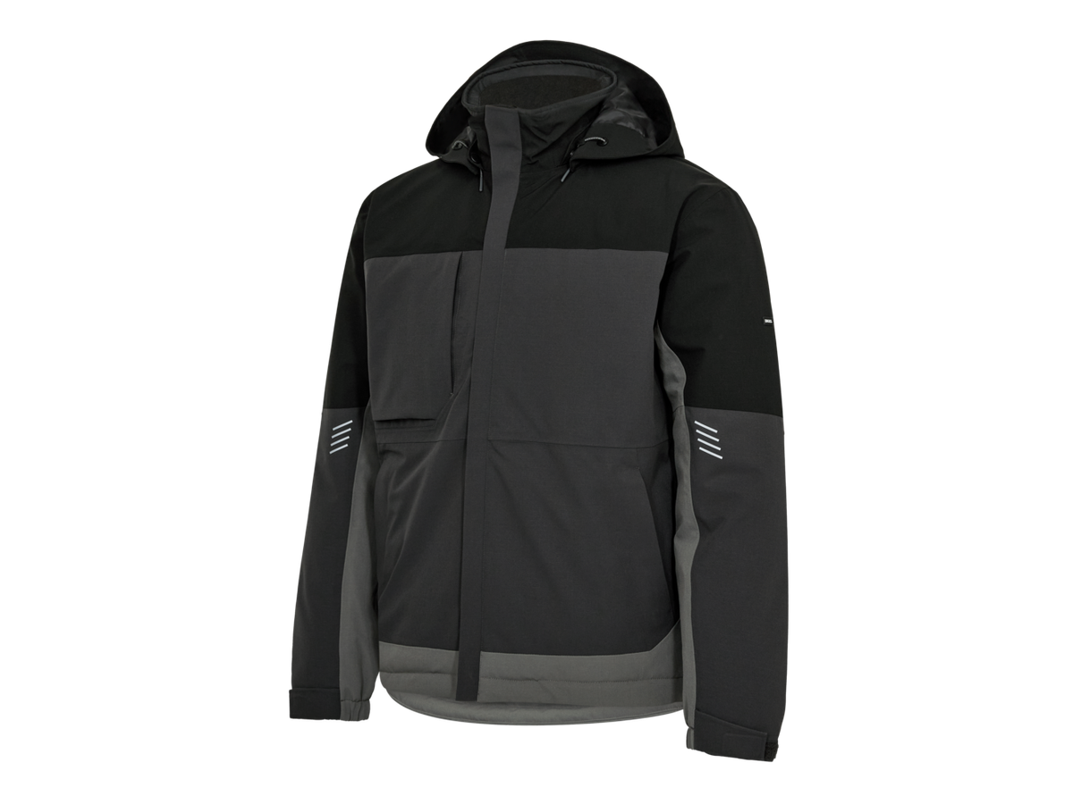 ENTIRE Winterjacke Gr. S - Anthrazitgrau/Schwarz