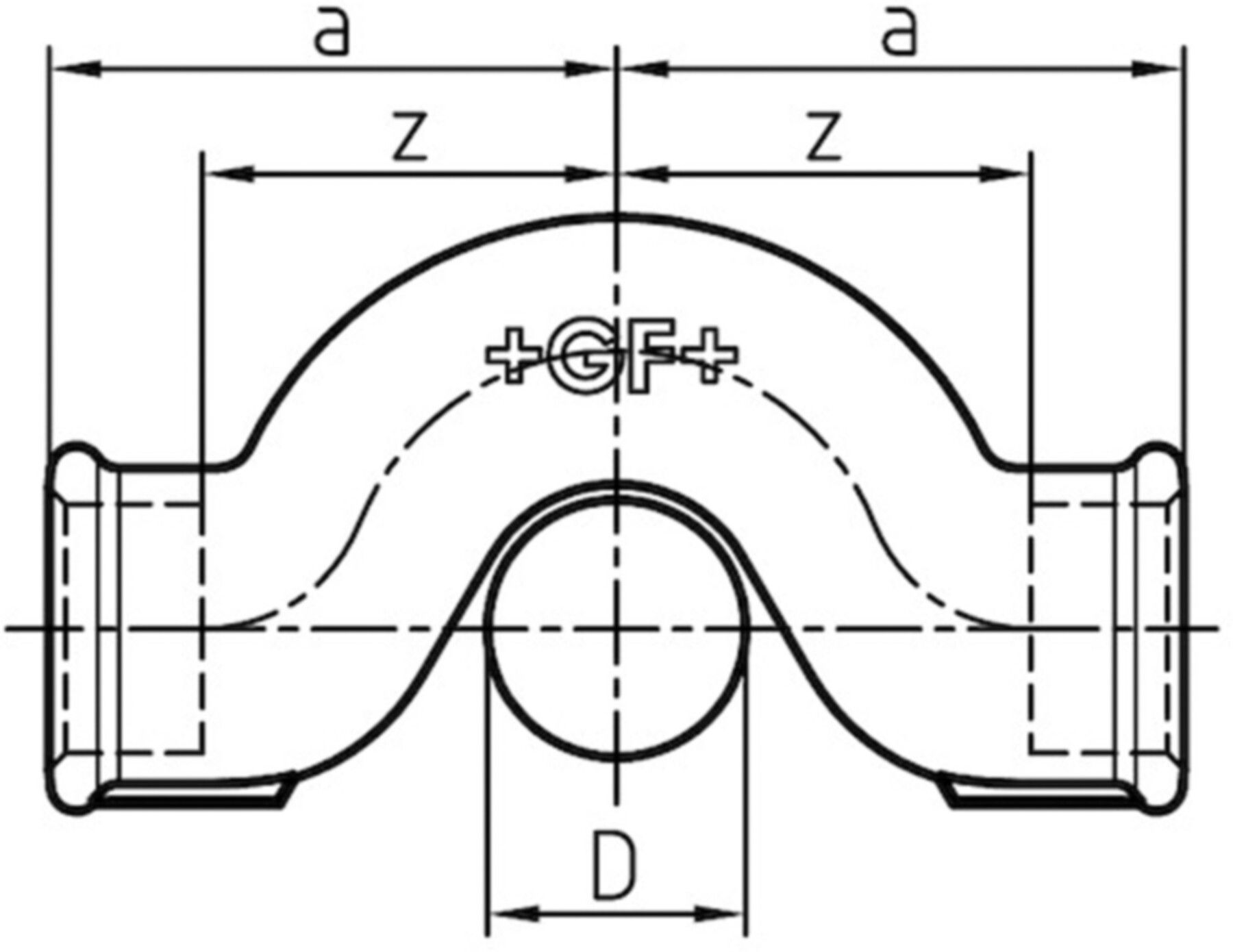 Bogen +GF+  85 verzinkt