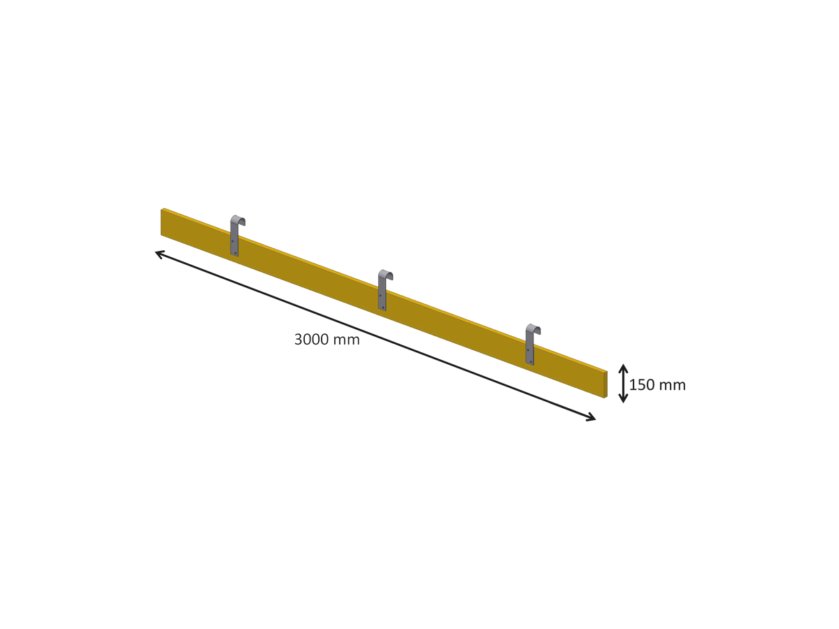 Riwega RSS Fussleiste - Holz, UNI EN 13374 Kl. B