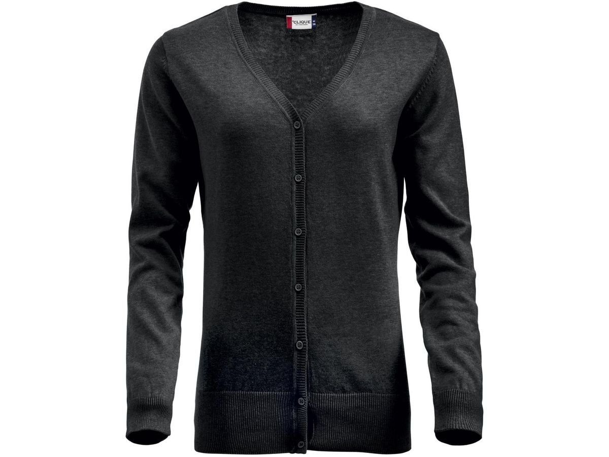 CLIQUE Allison Damen-Strickjacke schwarz - Grösse M, 100% Baumwolle