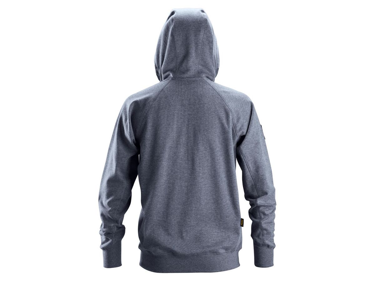 Hoodie mit Reissverschluss, Gr. XL - dunkelblau melange, mit Kapuze