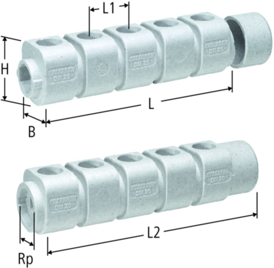 Isolation zu Verteiler - inkl. Endkappe 86025