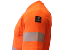 Bormio Säntis T-Shirt, Kurzarm UPF 40 - leuchtorange, mit Reflexstreifen