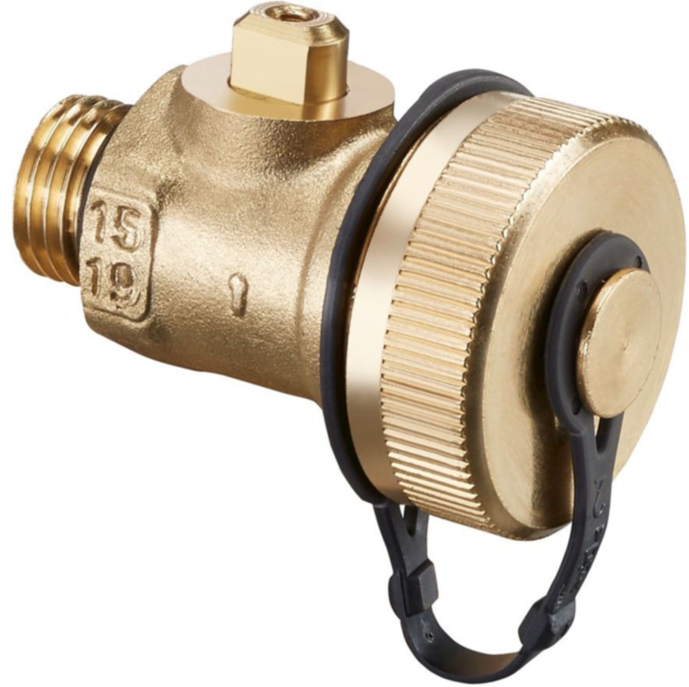 Oventrop Zubehör - Set 1 1/4" x 3/4" - F+E Kugelhahn aus Mess. mit O-Ring Dicht