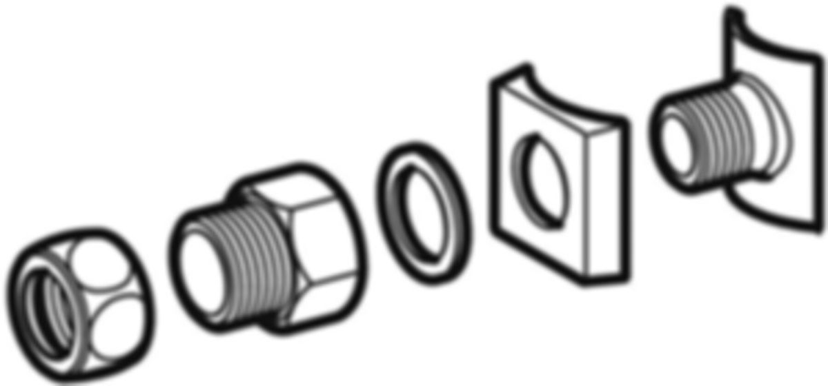 Geberit Anschlussstück Messing - für Kupferrohr