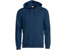 CLIQUE BASIC Hoody, Dark Navy Gr. XS - 80% Polyest. 20% Baumw. 300 g/m2